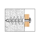 CELO IPL 60 Dämmstoffdübel mit 4,5 x 40 Schrauben (4 Stück)