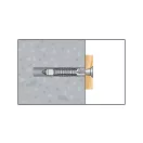 CELO MZK Universalkragen Kunststoffdübel 6 x 41 + 4,4 x 69 Hakenschraube (5 Stück)