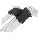 VOREL Kugelkopf-Inbusschlüsselsatz 9-teilig 2,0-10 mm