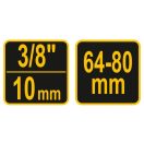 VOREL Ölfilter-Entfernungsschlüssel verstellbar 64 - 80 mm