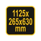 VOREL Werkzeugschrank mit 2 Türen 1125 x 265 x 630 mm