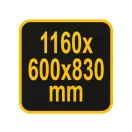 VOREL Cabinet Arbeitstisch mit 1 Tür 1160 x 600 x 830 mm