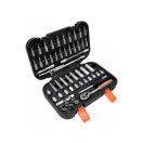 STHOR Steckschlüsselsatz 56-teilig 1/4" 4-13 mm CrV