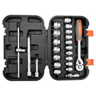 STHOR Steckschlüsselsatz 22-teilig 3/8" 6-22 mm