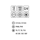 VOREL Präzisionsschraubendreher und Preisset 12-teilig