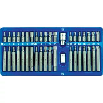 VOREL Bitspitzen-Set 40 Teile Inbus, Torx, Spline