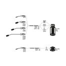 Druckregelventil mit 0-4 bar Manometer 1/4"x 3/8" Außengewinde 9 mm Schlauchanschlussadapter