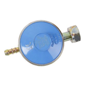 Druckminderer 30 Mbar mit 1/4" x 8 mm Schlauchende (PB)