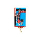 FESTA Gasbrenner mit 3 Ersatzköpfen, 1,5 Schlauch, 2 kW (brennend)