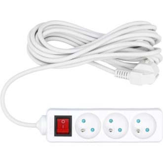   VOREL Elektrisches Verlängerungskabel mit 3-Wege-Verteilungsschalter