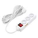 VOREL Elektrisches Verlängerungskabel mit 3-Wege-Verteilungsschalter