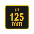 VOREL Schornsteinreinigungsbürste mit Kugel 125 mm