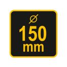 VOREL Schornsteinreinigungsbürste mit Kugel 150 mm