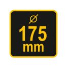 VOREL Schornsteinreinigungsbürste mit Kugel 175 mm