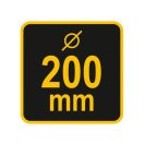 VOREL Schornsteinreinigungsbürste mit Kugel 200 mm