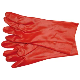   VOREL Arbeitsschutzhandschuhe säure-alkali-ölbeständig Größe 9 35 cm weinrot