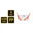 VOREL Möbeltransportgurt-Set 4-teilig 50 x 2800 mm