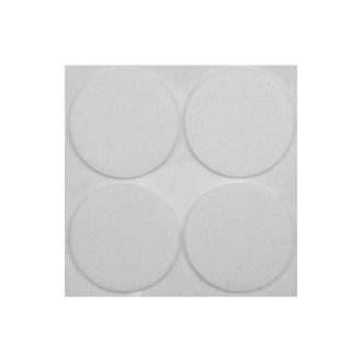   VOREL Selbstklebende rutschfeste Möbelbeinpolster rund weiß 40 mm (4 Stück)