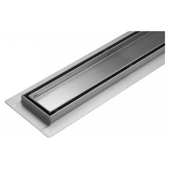 FALA Duschrinne 400 mm Madeira inox