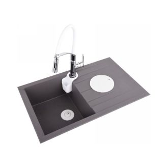 FALA Waschbeckenarmatur mit weißem flexiblem Rohr