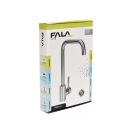 FALA Waschbeckenarmatur + Zubehör inox Steely2