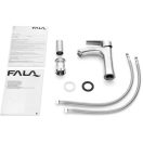 FALA Waschtischarmatur + Zubehör inox Steely3