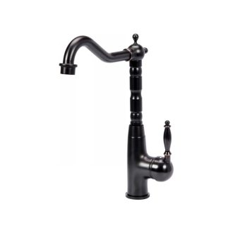 FALA Waschbeckenarmatur + Zubehör Retro Schwarz 1