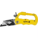 VOREL Taschenmesser mit Trapezklinge, Aluminiumkarabiner