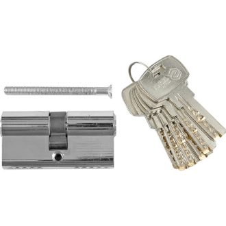 VOREL Schlosseinsatz + 6 Schlüssel Kupfer 62 mm