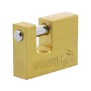 VOREL Vorhängeschloss 50 mm Sicherheitsmessing („U“-Vorhängeschloss)