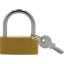 Vorhängeschloss 50 mm Messing mit 3 Schlüsseln
