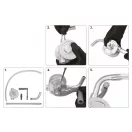 VOREL Fasspumpe rotierend 15 Liter/Minute aus Aluminium