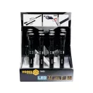 VOREL Tonaufnahmemagnet mit Teleskopgriff und LED-Licht 170-565 mm