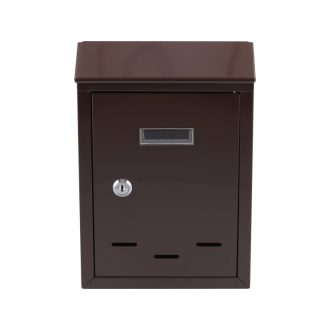 VOREL Briefkasten braun 285 x 200 x 60 mm