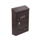 VOREL Briefkasten braun 285 x 200 x 60 mm
