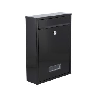 VOREL Briefkasten schwarz 360 x 260 x 80 mm