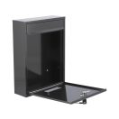 VOREL Briefkasten schwarz 360 x 260 x 80 mm