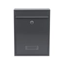 VOREL Briefkasten grau 360 x 260 x 80 mm
