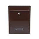VOREL Briefkasten braun 360 x 260 x 80 mm