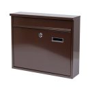 VOREL Briefkasten braun mit 2 Schlüsseln 310 x 360 x 100 mm