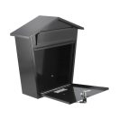 VOREL Briefkasten schwarz 380 x 320 x 105 mm