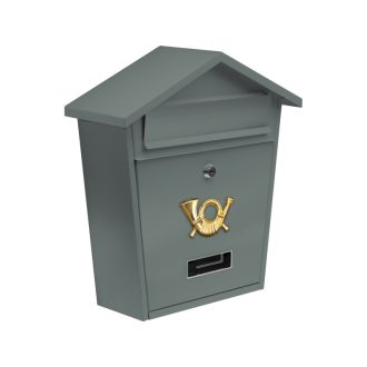 VOREL Briefkasten grau 380 x 320 x 105 mm