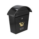 VOREL Briefkasten schwarz 380 x 320 x 105 mm