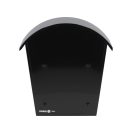 VOREL Briefkasten schwarz 380 x 320 x 105 mm