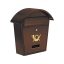 VOREL Briefkasten 380 x 320 x 105 mm braun