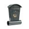 VOREL Briefkasten grau 480 x 280 x 80 mm