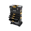 VOREL Werkzeugkasten auf Rädern 3-teilig 450 x 280 x 820 mm