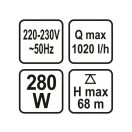 STHOR Elektrische Tauchpumpe 280W
