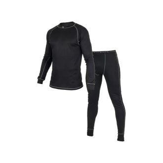   L.BRADOR 730P Unterwäsche-Set (Ober- und Unterteil) schwarz M