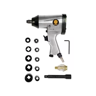   VOREL Druckluft-Schlagschrauber und Zubehör-Set 16-teilig 1/2"